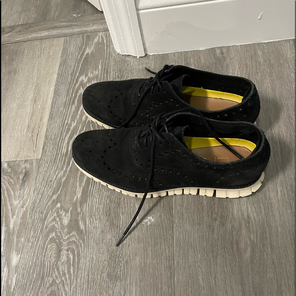 Cole Haan zerogrand black suede
